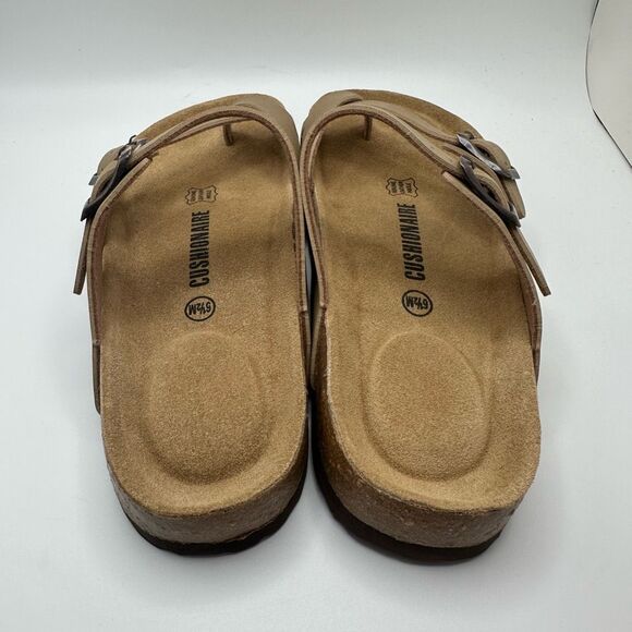 CUSHIONAIRE Women's Cork Footbed Sandal With +Comfort 6.5 TAUPE - Picture 4 of 7